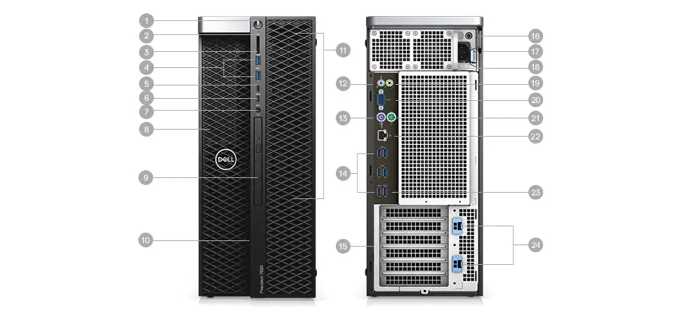 Dell Precision 5820 Xeon, 64GB/2x1TB+2x4TB, Windows 11 - C | Záruka: 1 rok