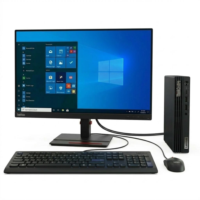 Lenovo ThinkCentre M80q Gen 3 TFF i3 (12. generácia), 8GB/256GB s monitorom Lenovo ThinkVision T24i-20 - B